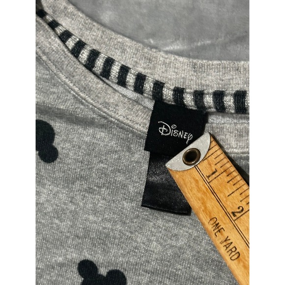Disney Mickey Mouse Lounge Set Gray Black Pajamas 2 Piece Joggers Large - Picture 4 of 12